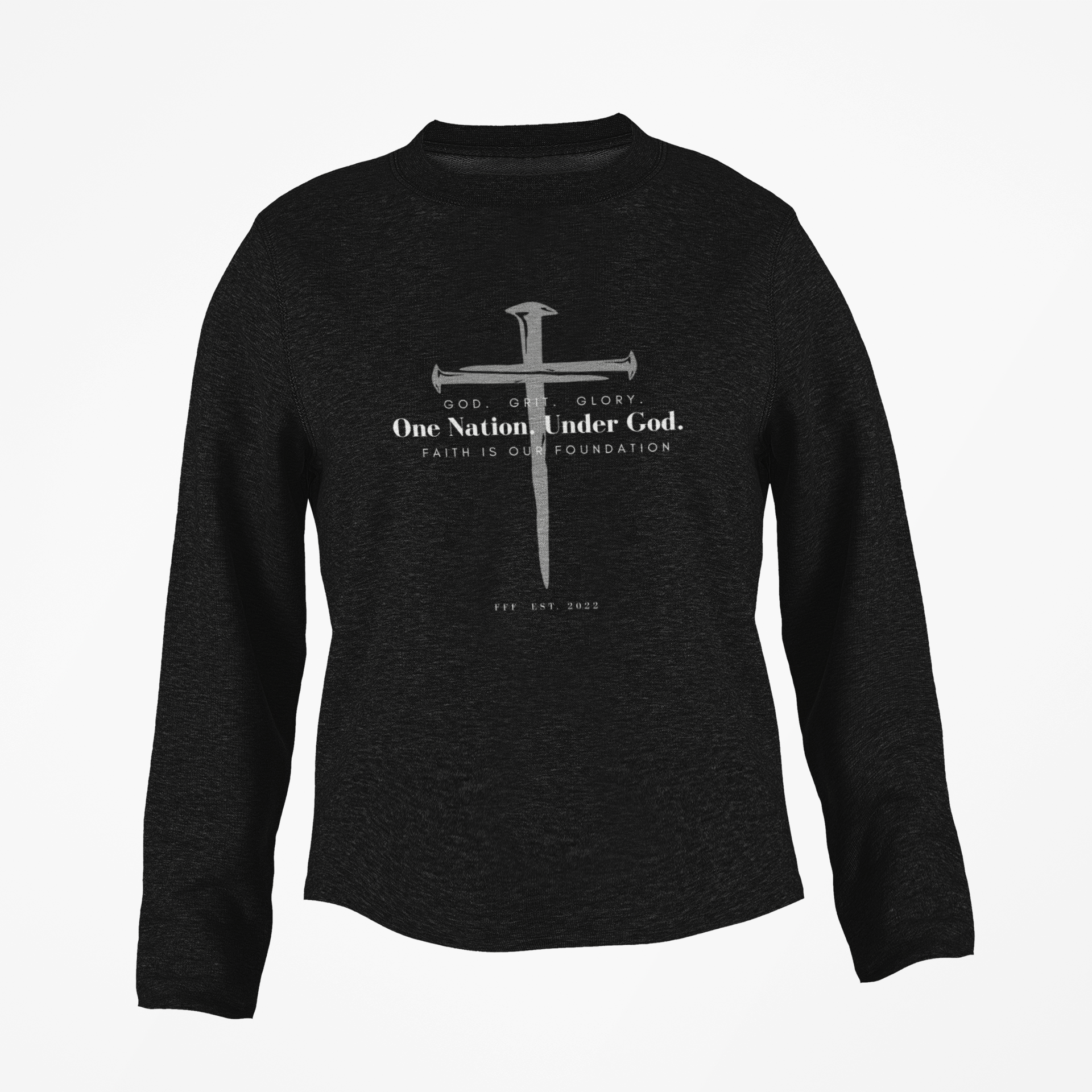 One Nation Under God Crewneck - Fight For Freedom